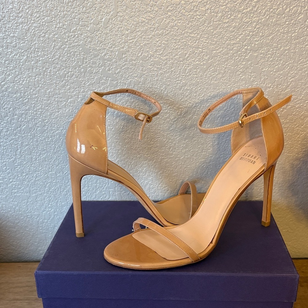 Stuart Weitzman Nude Heeled Sandals